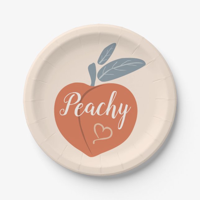 Peachy Paper Plates (Front)