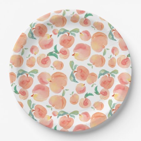 Peachy Paper Plates