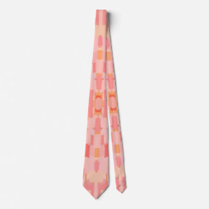 Peachy patterned neck tie