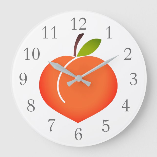 Peachy Peach Wall Clock (Front)