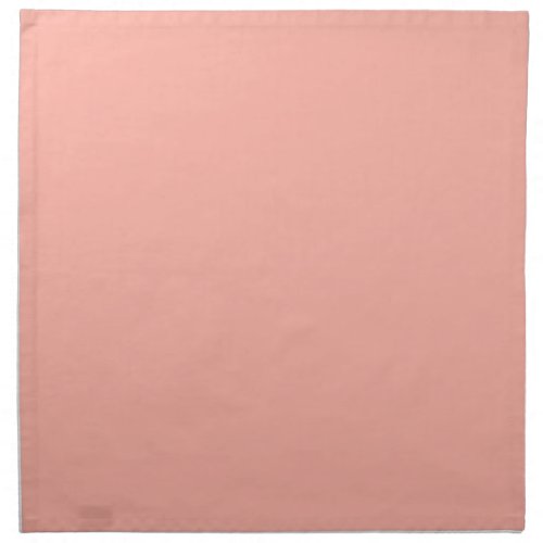 Peachy Pink Solid Color Cloth Napkin