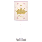 Peachy princess crown baby  table lamp (Front)
