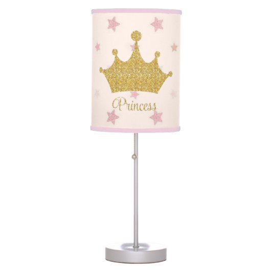Peachy princess crown baby  table lamp (Front)