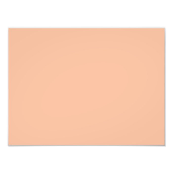 Peachy Skin Tone Beige Pink Color Trend Template Photographic Print