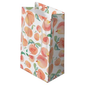 Peachy Small Gift Bag by Zazzlemm_Cards at Zazzle
