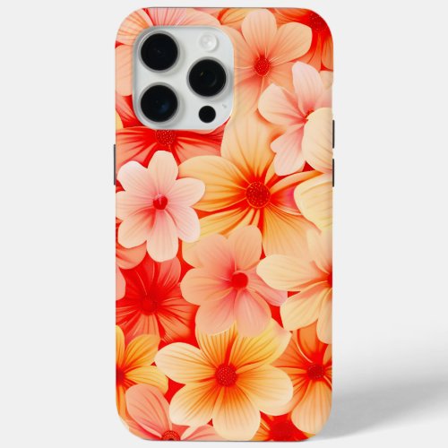 Peachy Spring Blossom Bloom iPhone 15 Pro Max Case