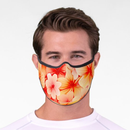 Peachy Spring Blossom Bloom Premium Face Mask