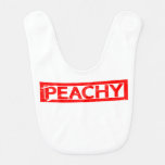 Peachy Stamp Baby Bib