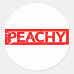 Peachy Stamp Classic Round Sticker