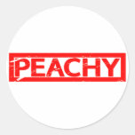 Peachy Stamp Classic Round Sticker