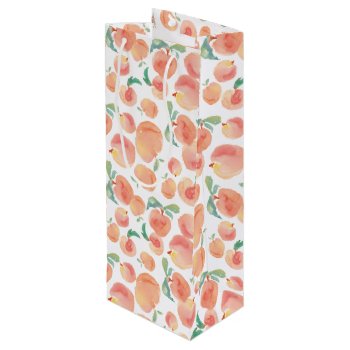 Peachy Wine Gift Bag by Zazzlemm_Cards at Zazzle