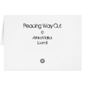 Peacing Way Out Cards (Back Horizontal)