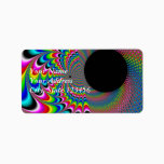Peackock A Delic - Fractal Art Label