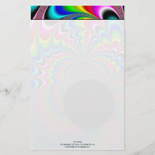 Peackock A Delic - Fractal Art Stationery