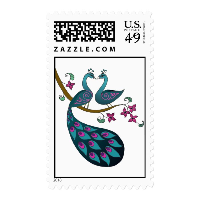 Peacock  1 postage stamps
