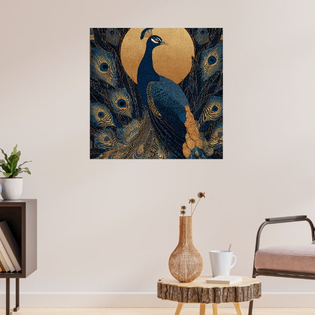 PEACOCK #1 POSTER (Living Room 3)