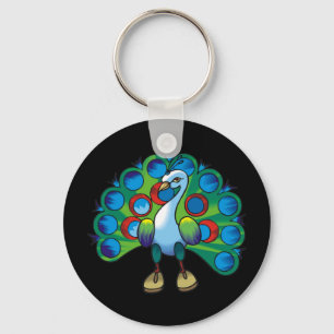 Peacock 2 keychain
