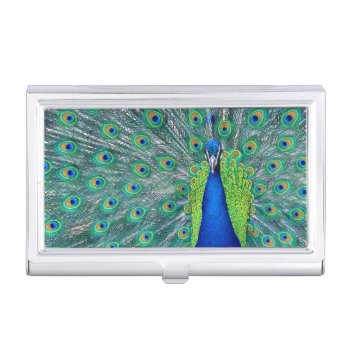 Peacock #3 Case For Business Cards by rgkphoto at Zazzle