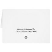 Peacock Abstractions (card) (Back Horizontal)