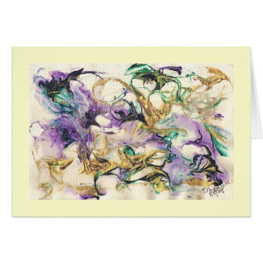 Peacock Abstractions (card) (Front Horizontal)