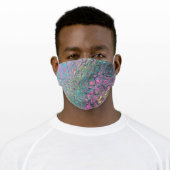 Peacock Adult Cloth Face Mask (Worn)