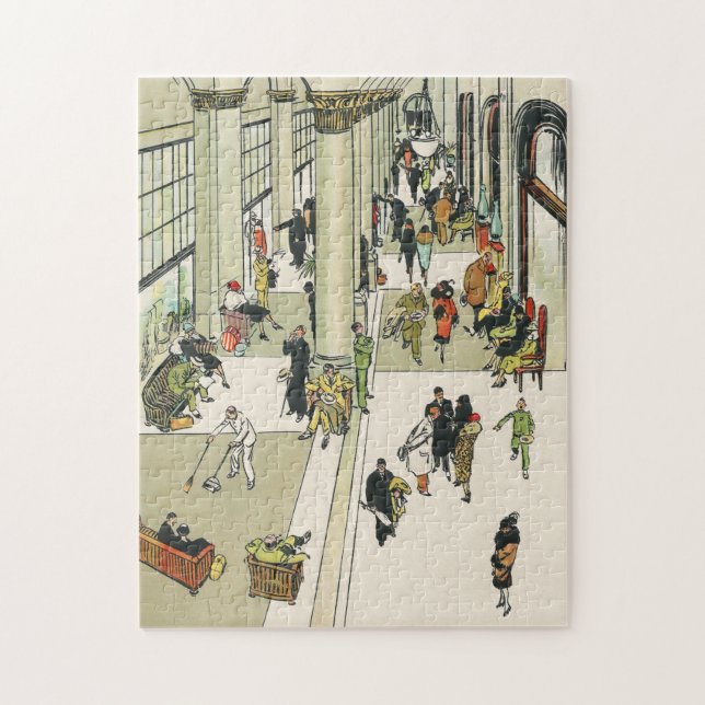 Peacock Alley, original Waldorf Astoria Hotel NY Jigsaw Puzzle (Vertical)