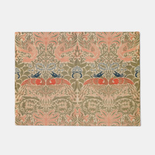 Peacock And Dragon (1878) By William Morris Doormat