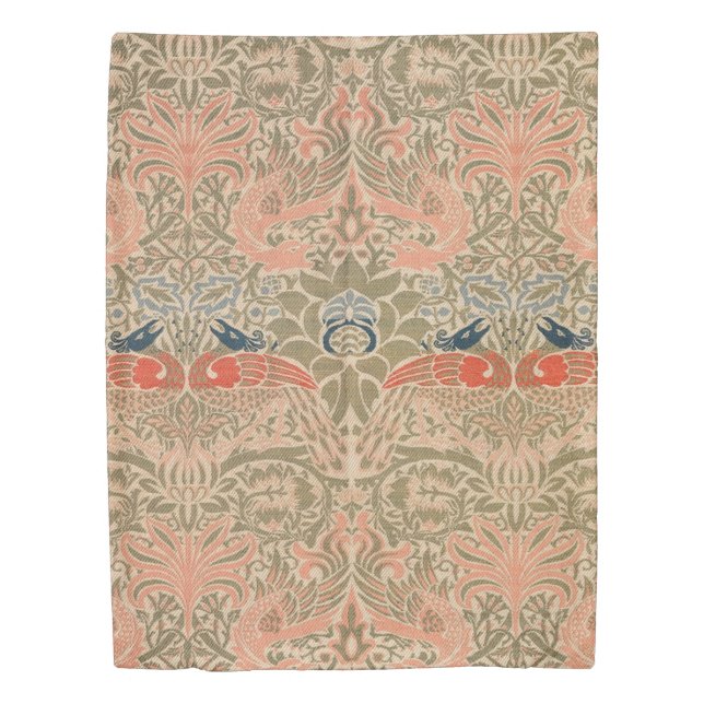 Peacock And Dragon (1878) By William Morris Duvet Cover (Front)