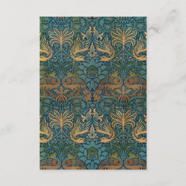 Peacock and Dragon, 1878 by William Morris Enclosure Card (Front)