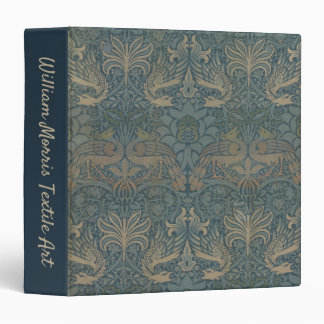 Peacock and Dragon by William Morris 3 Ring Binder