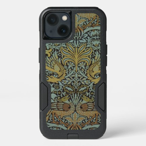 Peacock and Dragon by William Morris iPhone 13 Case