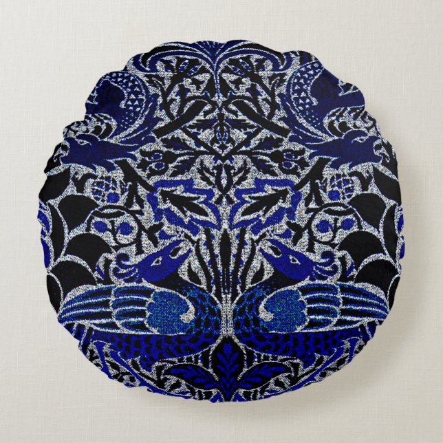 Peacock And Dragon Cushions (Front)