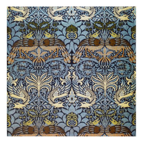 Peacock and Dragon William Morris Acrylic Print