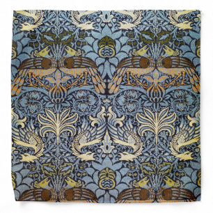 Peacock and Dragon, William Morris Bandana