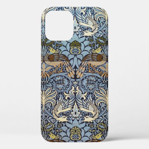 Peacock and Dragon William Morris iPhone 12 Case