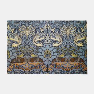 Peacock and Dragon, William Morris Doormat