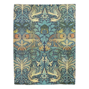 Peacock And Dragon William Morris Duvet Cover