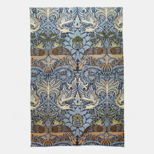 Peacock and Dragon, William Morris Kitchen Towel