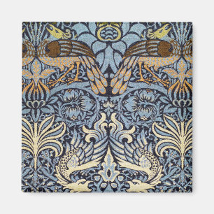 Peacock and Dragon, William Morris Magnet