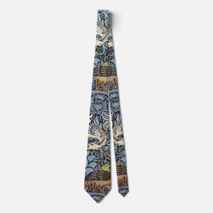 Peacock and Dragon, William Morris Neck Tie
