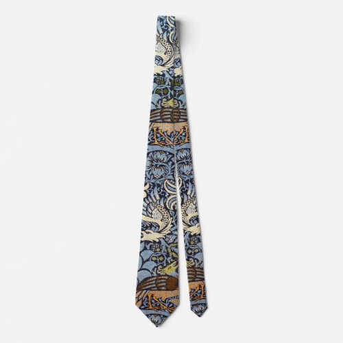 Peacock and Dragon William Morris Neck Tie