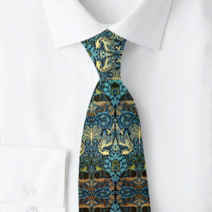 Peacock and Dragon William * Morris Neck Tie