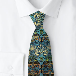 Peacock  and Dragon William * Morris Neck Tie