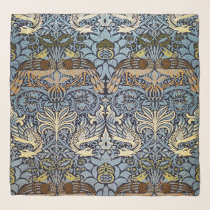 Peacock and Dragon, William Morris Scarf