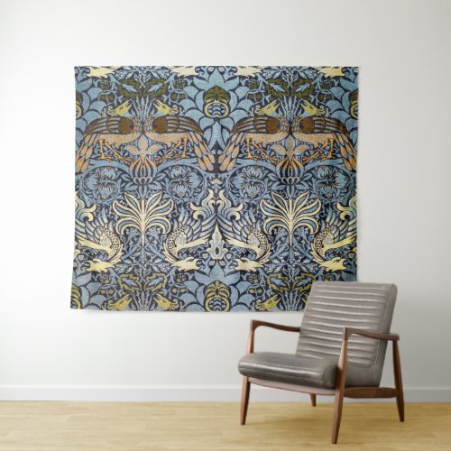 Peacock and Dragon William Morris Tapestry