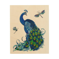 Peacock and Dragonfly Design