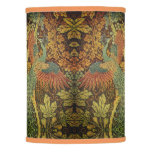 Peacock And Oakleaf Floral Victorian Jacquard Lamp Shade at Zazzle