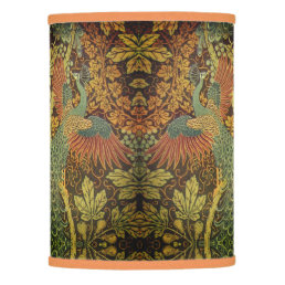 Peacock and oakleaf floral Victorian jacquard Lamp Shade