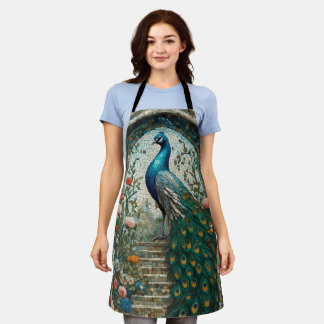 Peacock apron