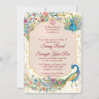 Peacock Arabian pattern Indian wedding for groom